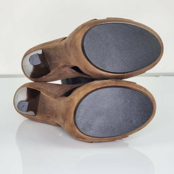 Coach Womens Teagan Sandals Metallic Peep Toe 9B